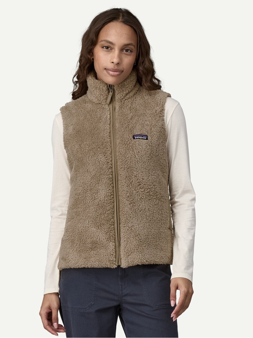 ✨ NWT Patagonia Los Gatos Fleece Vest – Natural Size S Cozy Full Zip